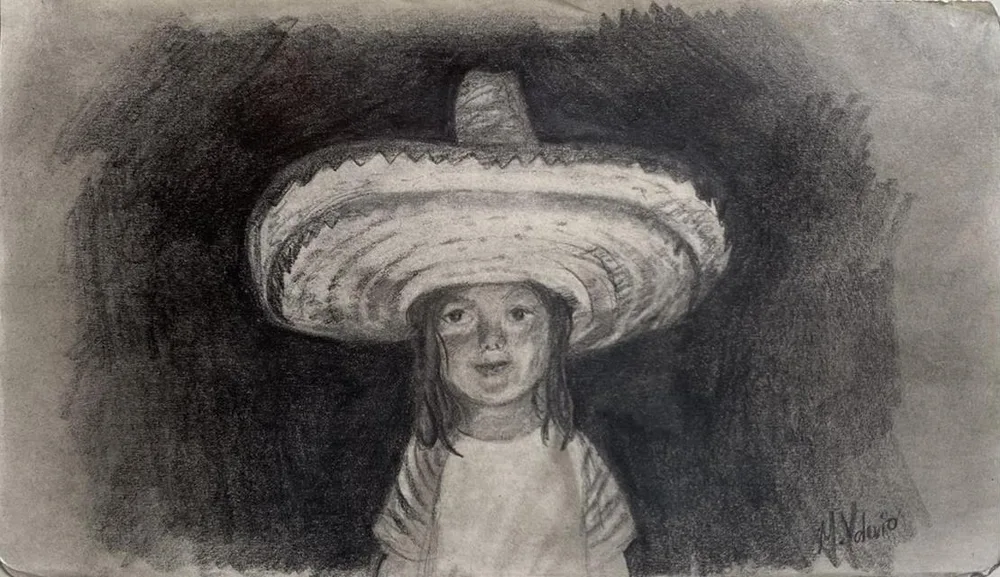 Autorretrato — lápiz de grafito sobre papel